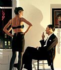 Jack Vettriano night in the City painting